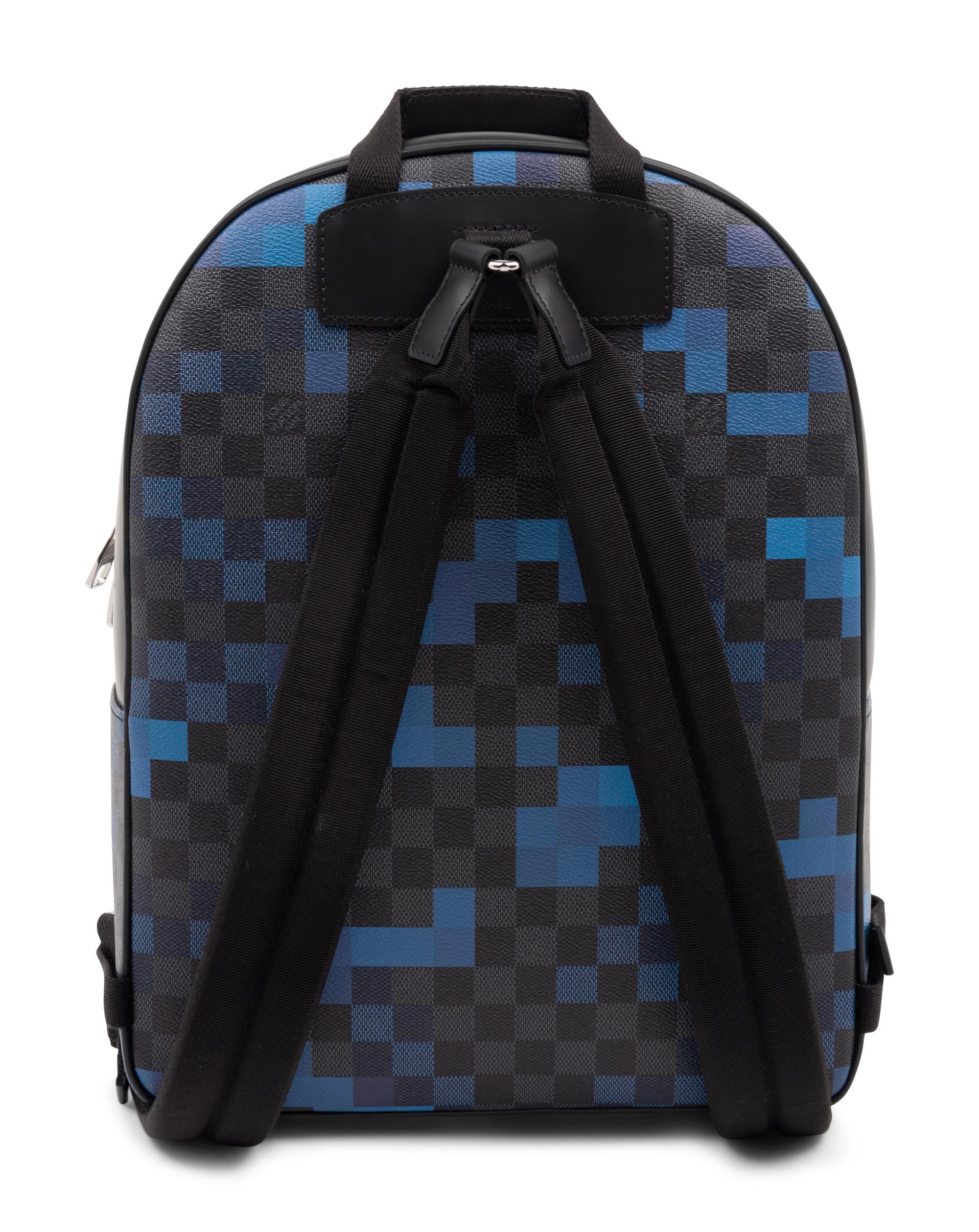 Louis Vuitton Josh Backpack in Damier Graphite Coated Canvas, Pixel Blue, 2018
