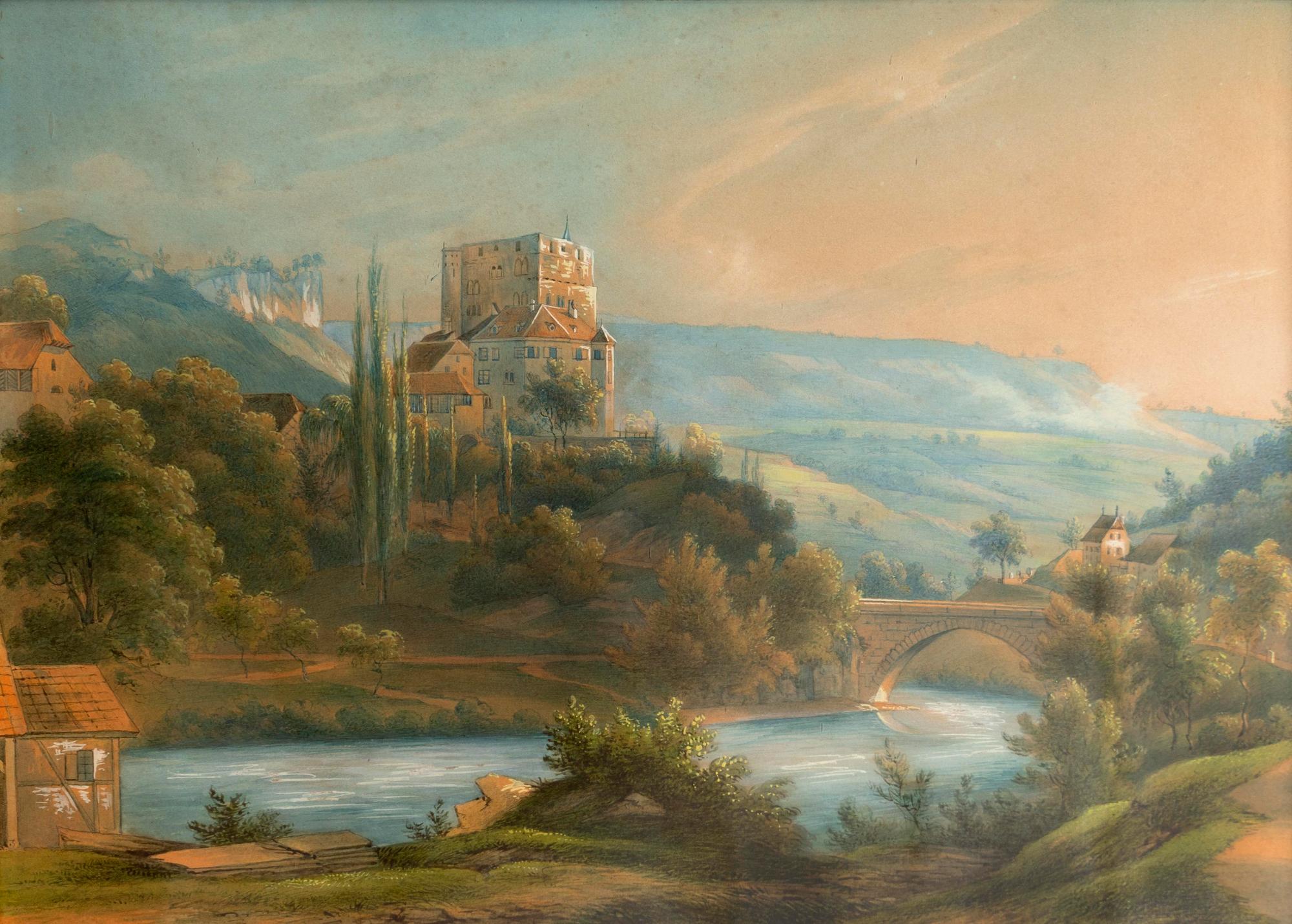 Two Works; Country Landscapes