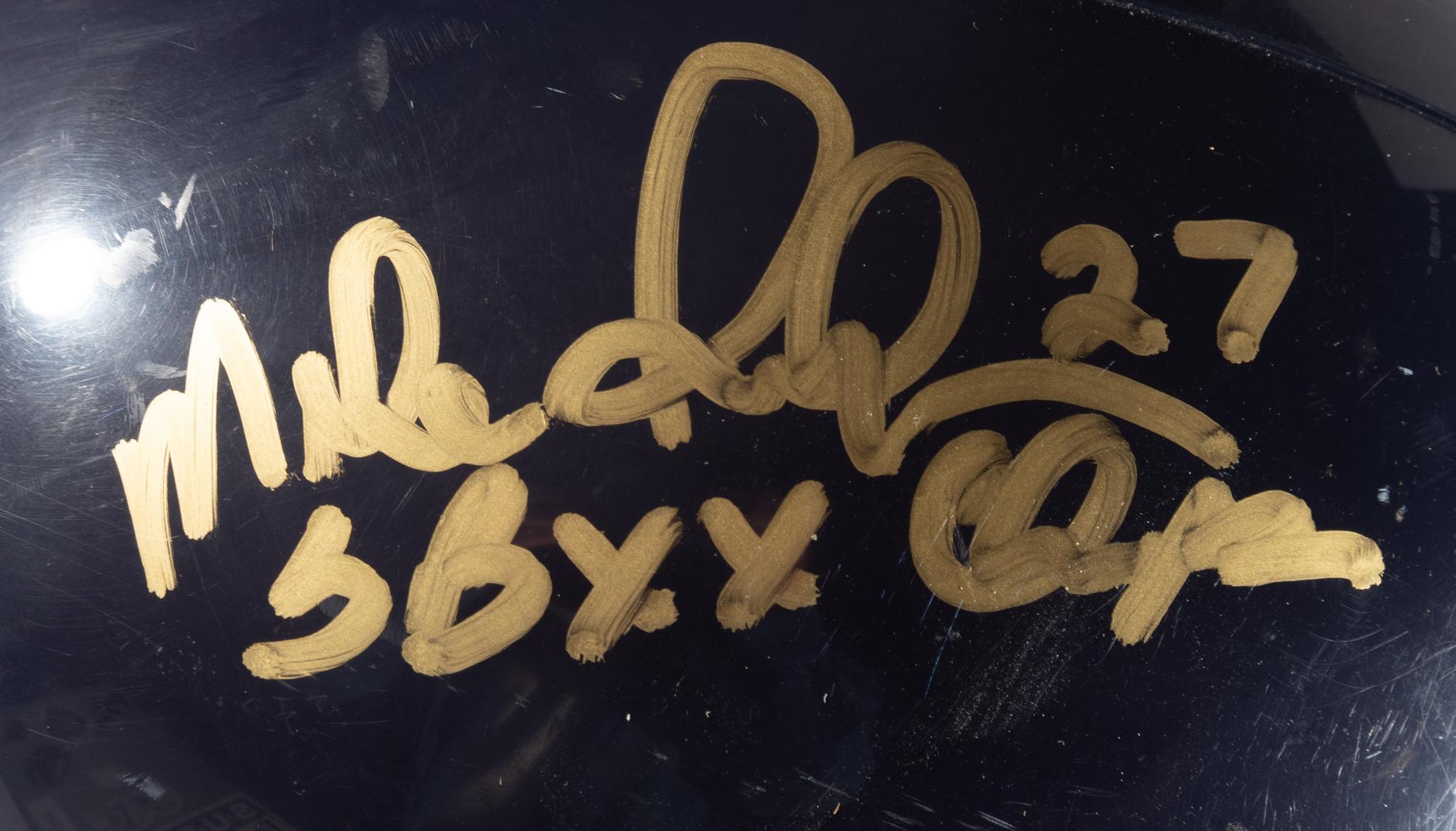 A Vintage Chicago Bears Super Bowl XX Full Sized Helmet Signed by Steve McMichael and Mike Richardson,