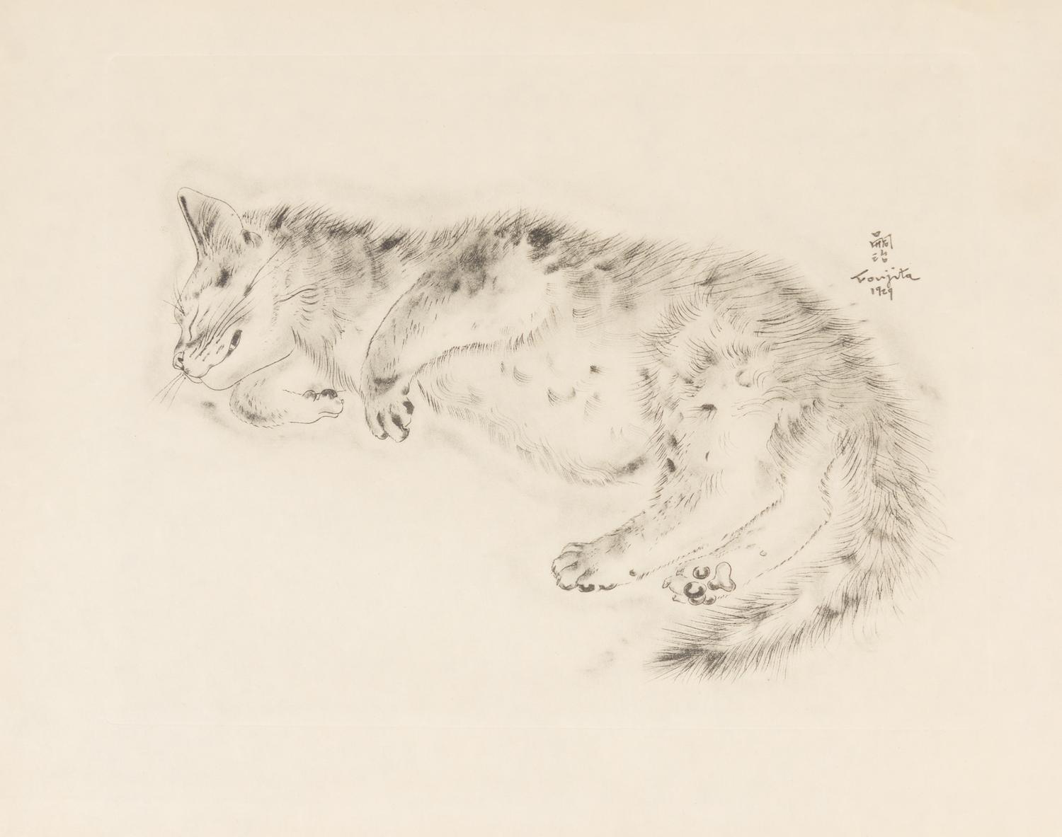 FOUJITA, TSUGOUHARA. 20 etchings from A Book of Cats. New York, 1930. One signed in pencil.