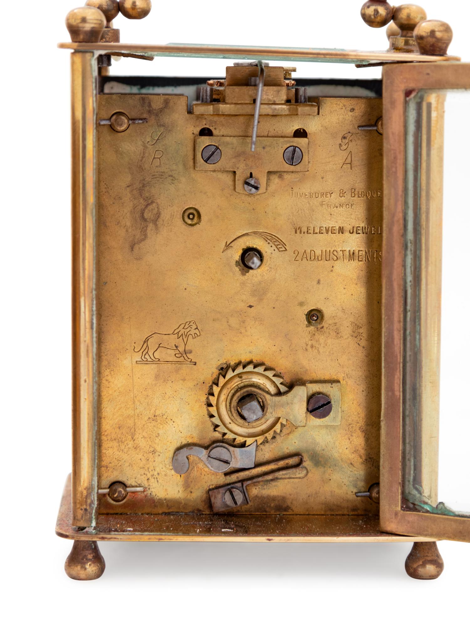 Two French Brass Carriage Clocks