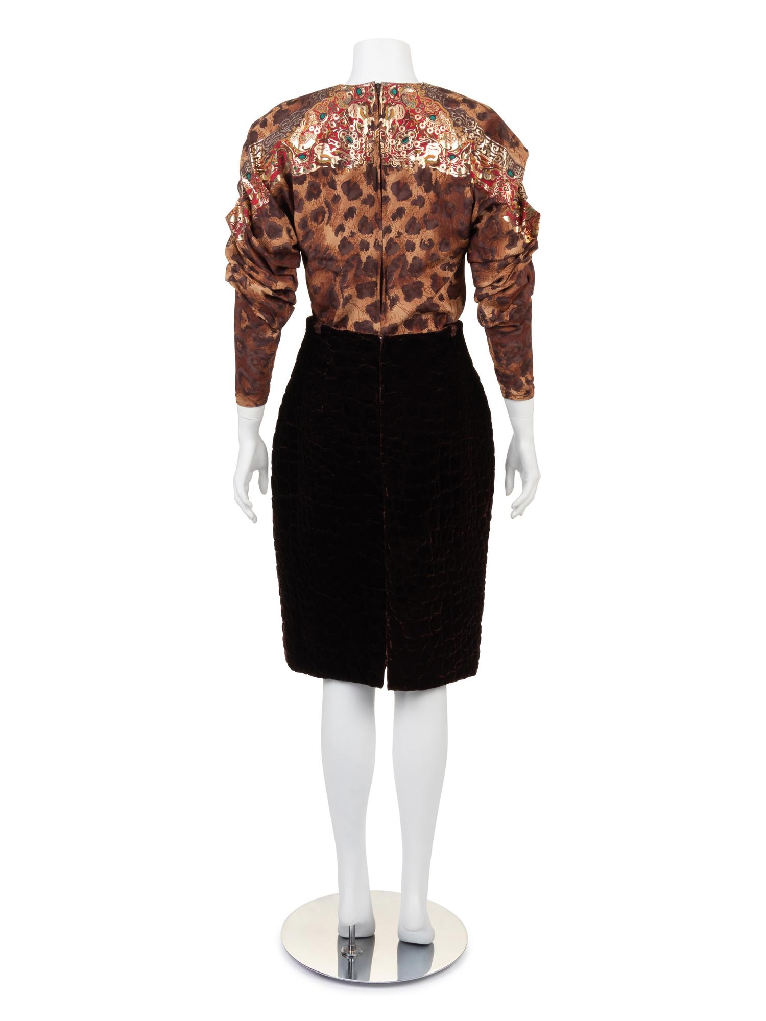 Gianfranco Ferre Quilted Ensemble, 1980-90s