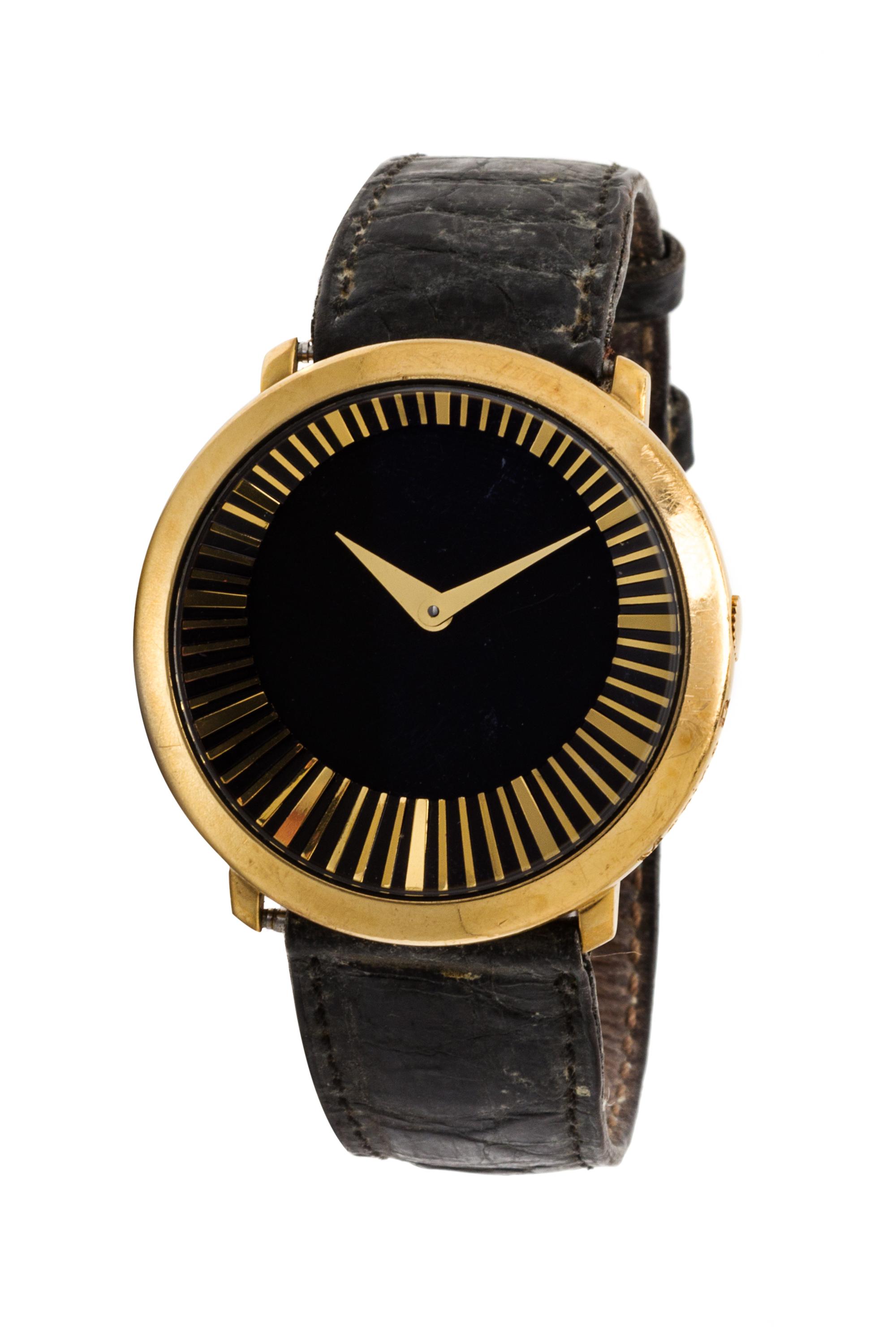 An 18 Karat Yellow Gold Ellixia Wristwatch, Circa 1989, Marina B, 32.60 dwts.