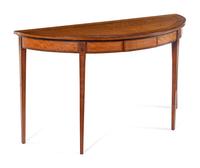 A George III Satinwood Console Table