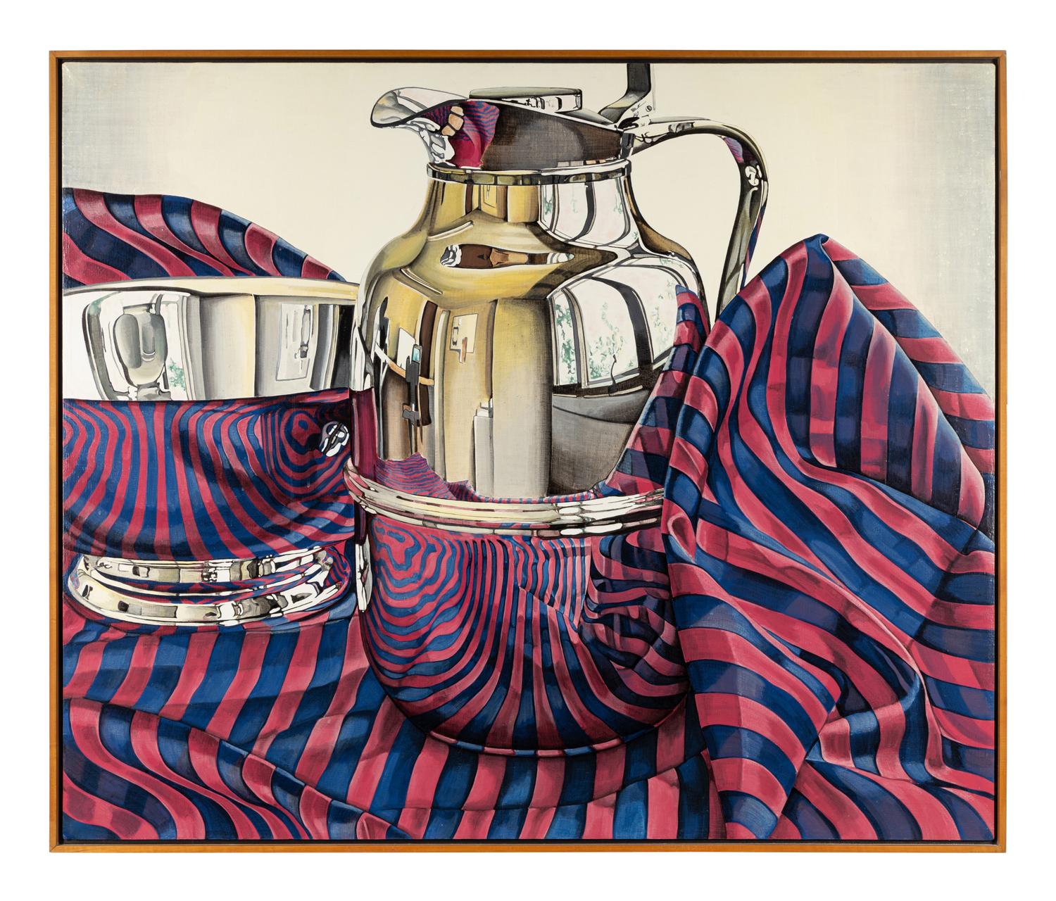 Still Life with Red & Blue Stripes , 1977