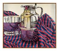 Still Life with Red & Blue Stripes , 1977