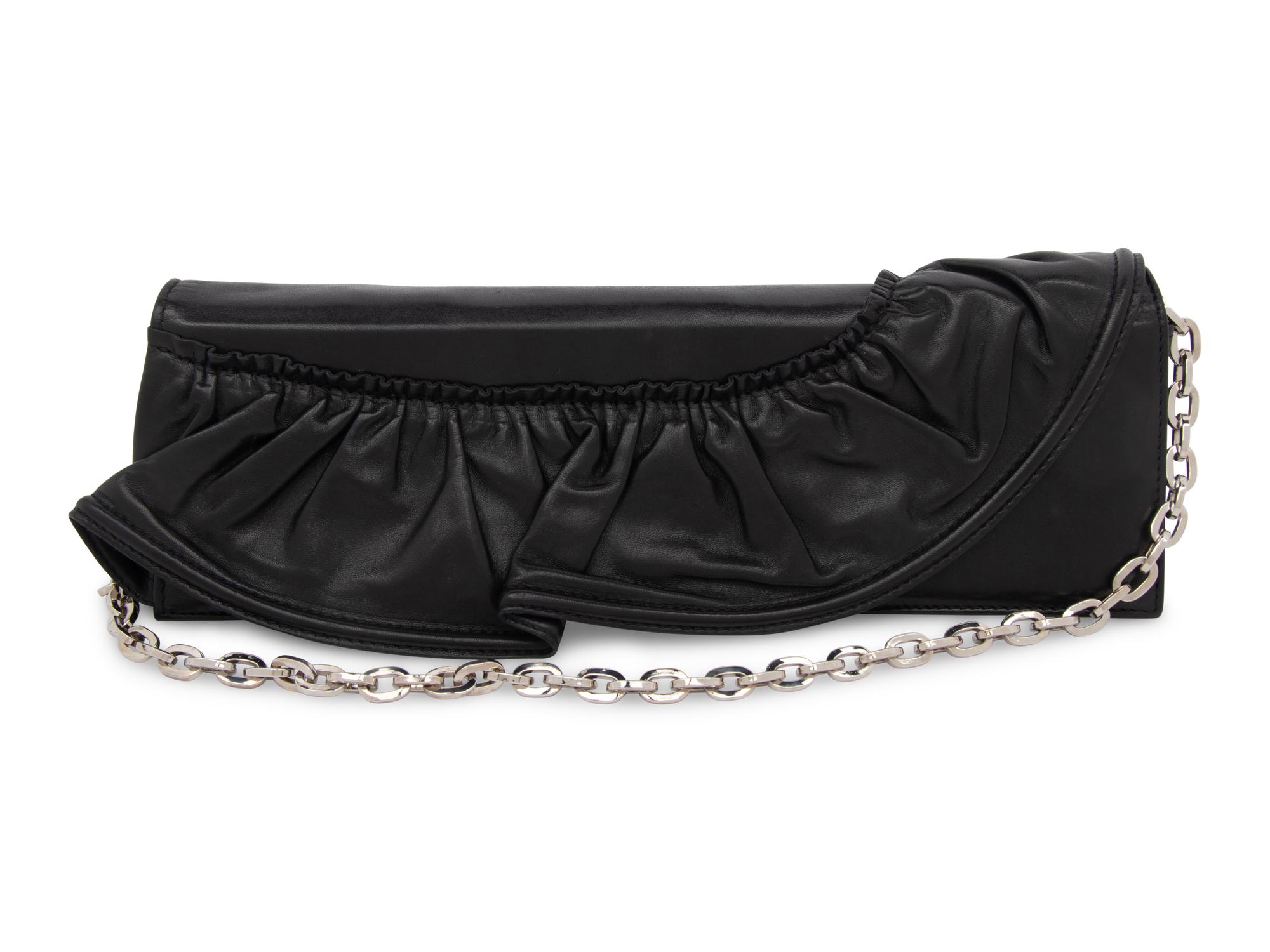 Valentino, Black Leather Convertible Bag