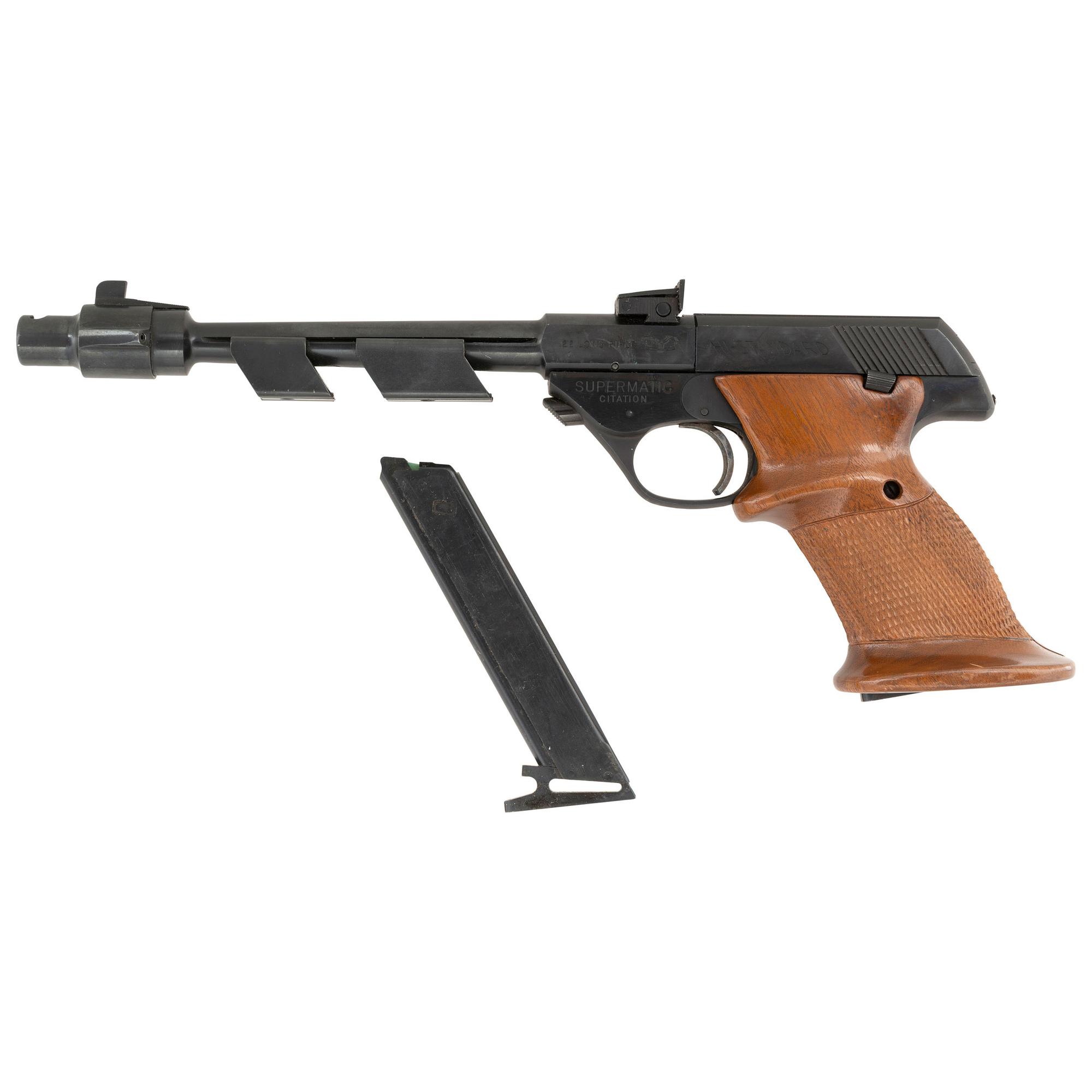 **High Standard Model 103 Supermatic Citation with Compensator, Barrel Weights, and Spare Magazine