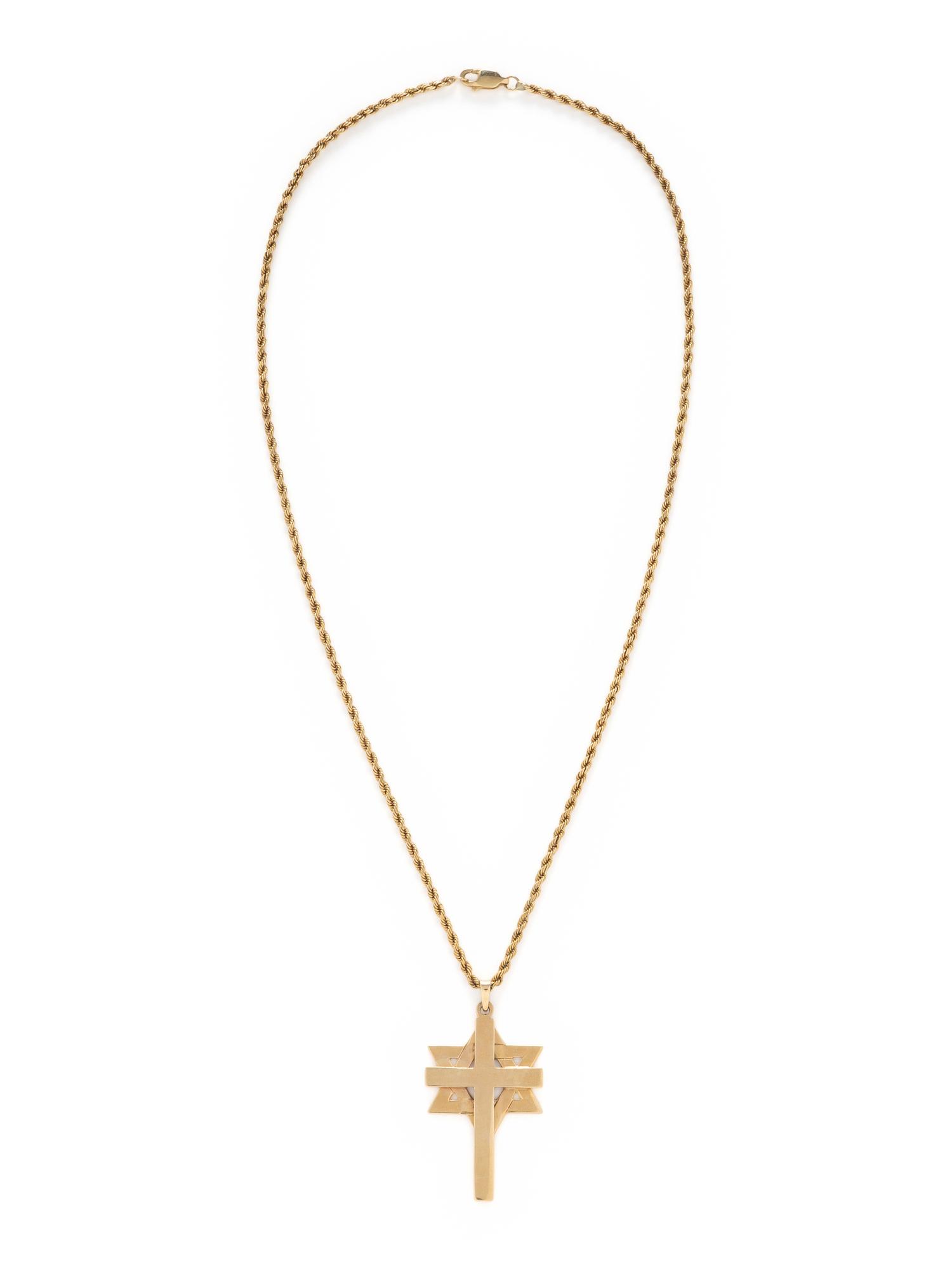 YELLOW GOLD PENDANT NECKLACE