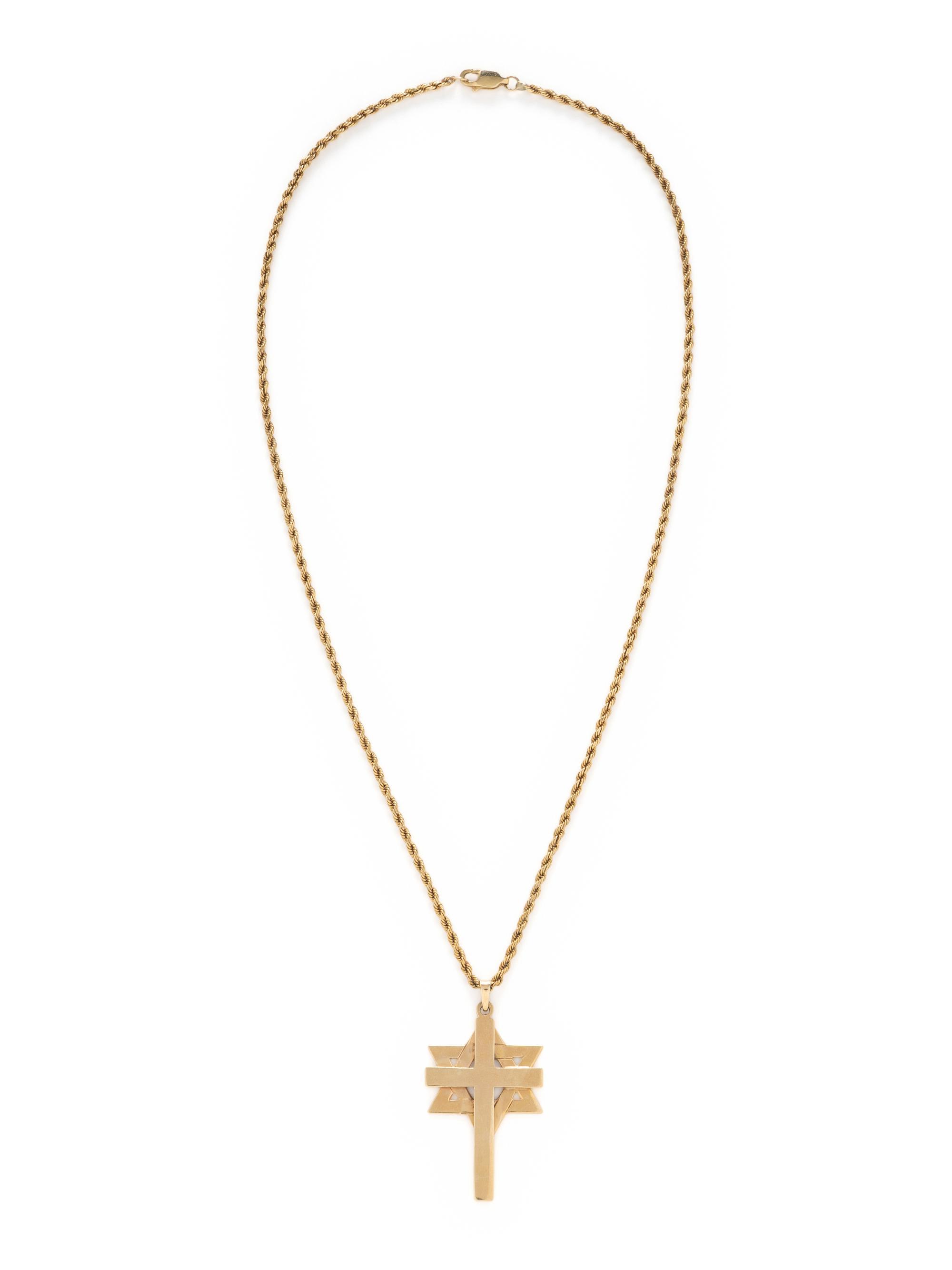 YELLOW GOLD PENDANT NECKLACE