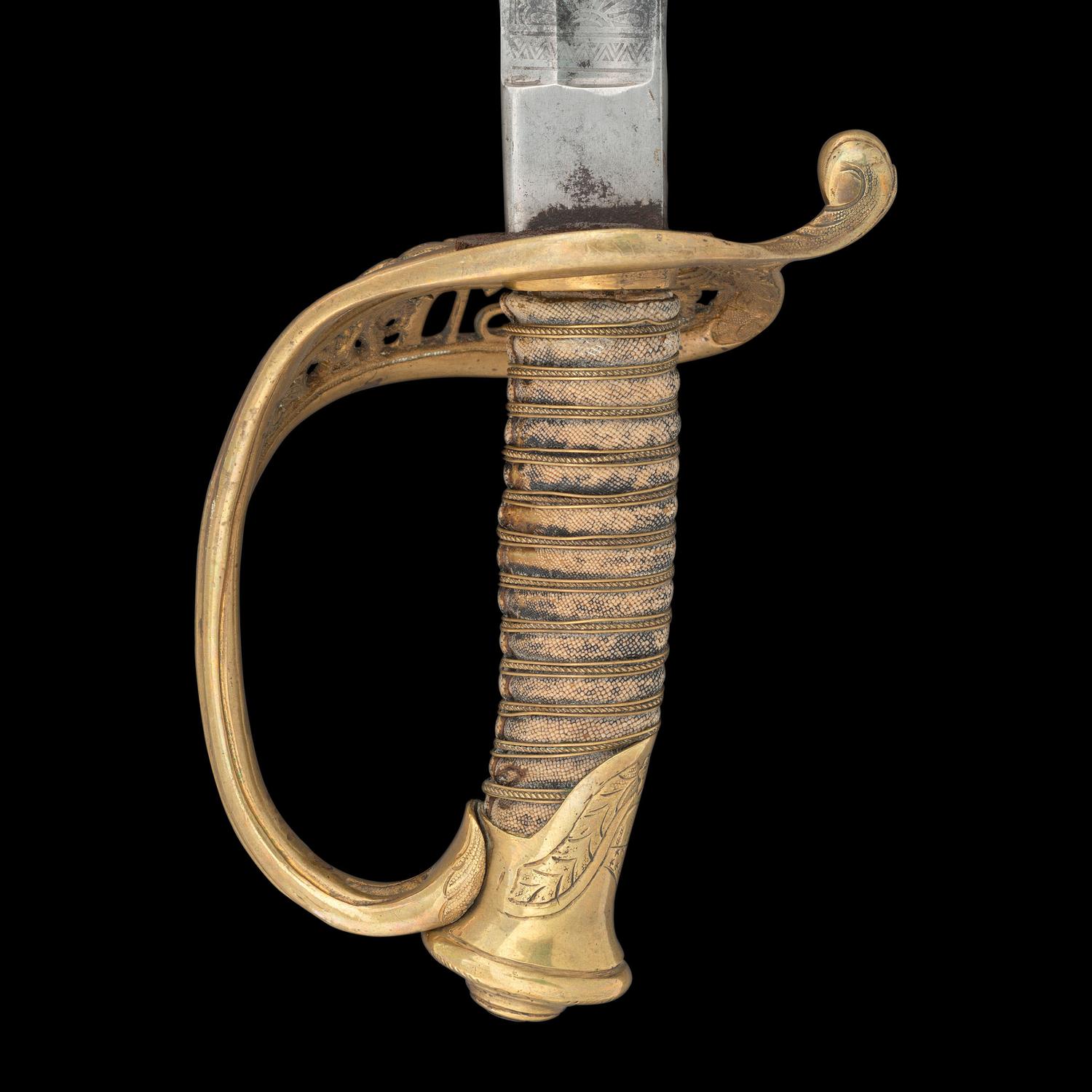 Presentation Imported 1850 Staff & Field Officers Sword of Lt. Hannibal Johnson, Captured at Gettysburg & The Wilderness - Escaped From Prison
