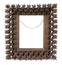 A Tramp Art Picture Frame Height 16 inches. — EARLY 20TH CENTURY