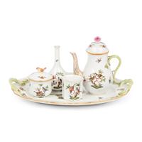 A Collection of Herend Rothschild Bird Porcelain Articles