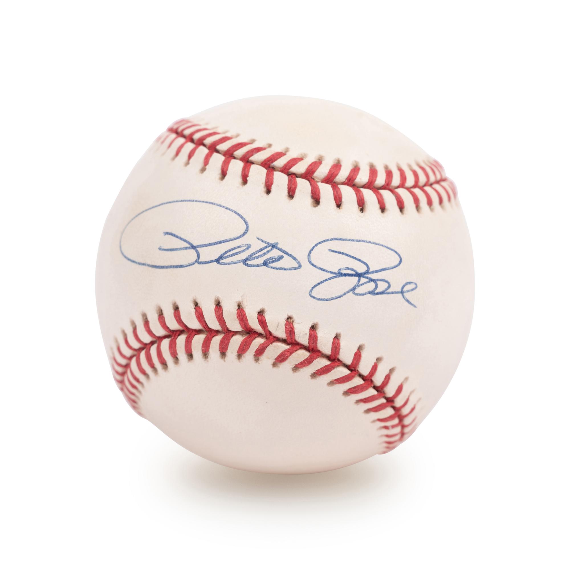 A Group of Pete Rose Signed Autograph Items (Beckett Authentication Services BAS Certified),
