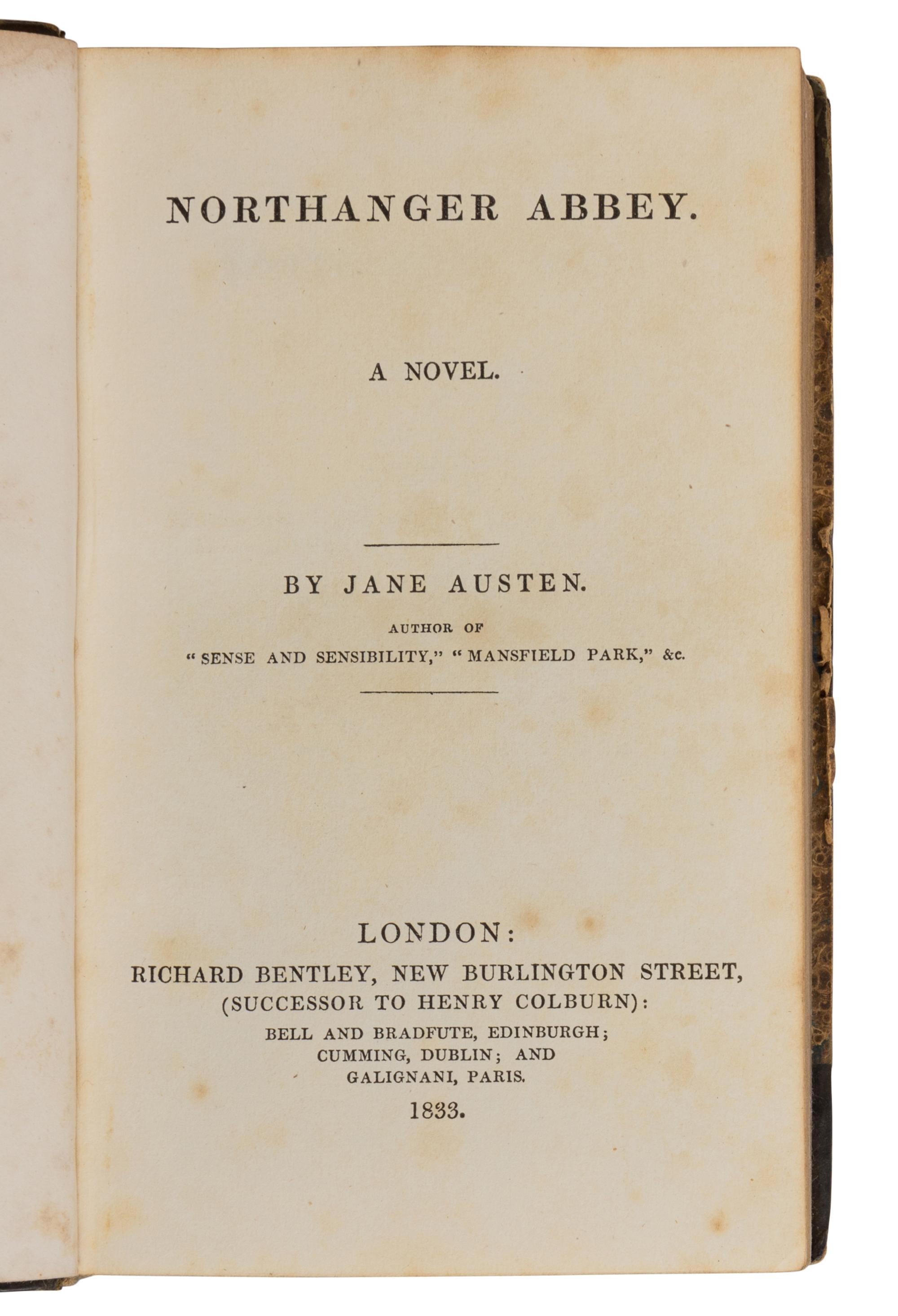[BINDINGS & SETS]. -- [AUSTEN, Jane (1775-1817, et al]. [Standard Novels]. London: Richard Bentley, 1831-1833.