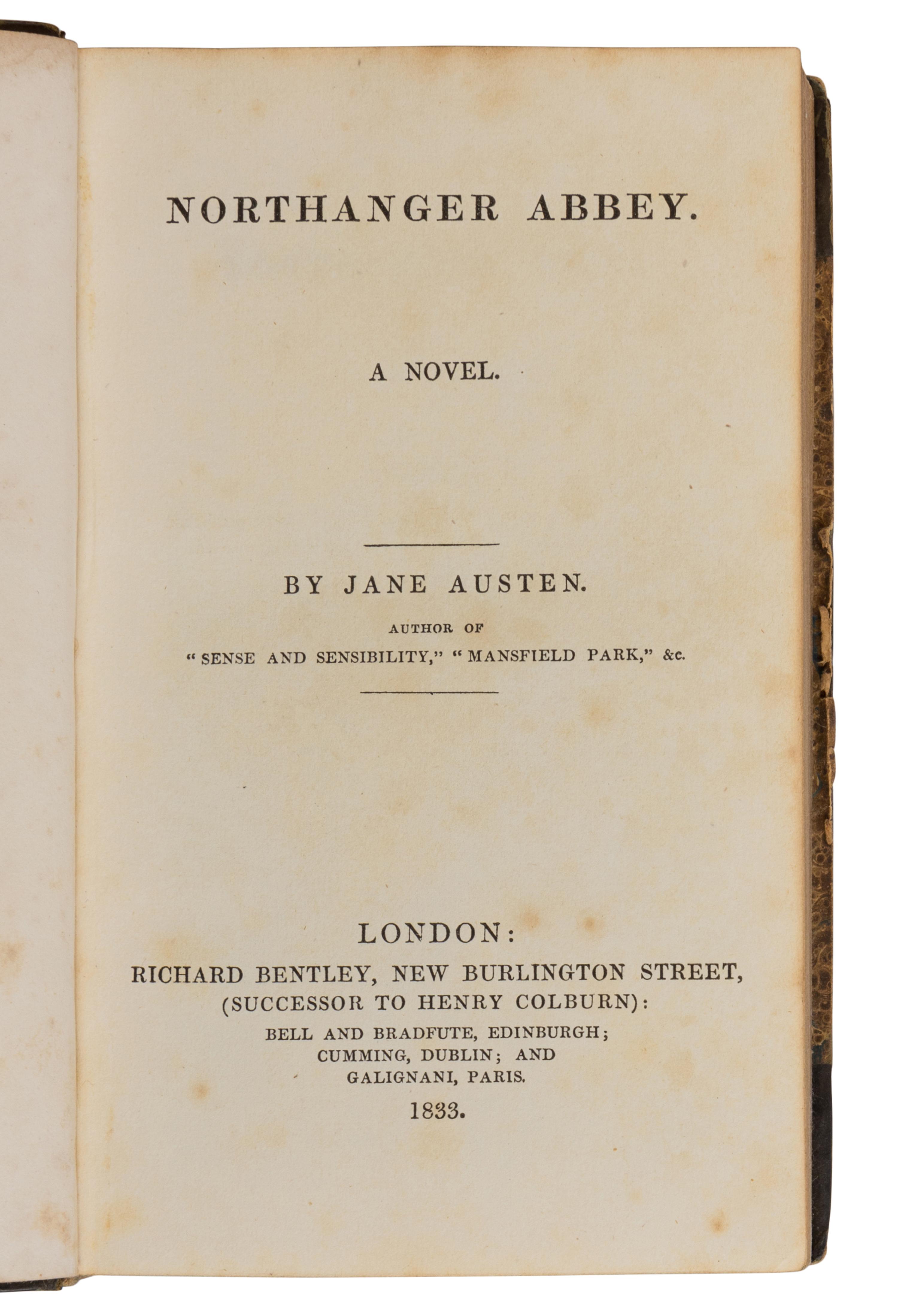 [BINDINGS & SETS]. -- [AUSTEN, Jane (1775-1817, et al]. [Standard Novels]. London: Richard Bentley, 1831-1833.