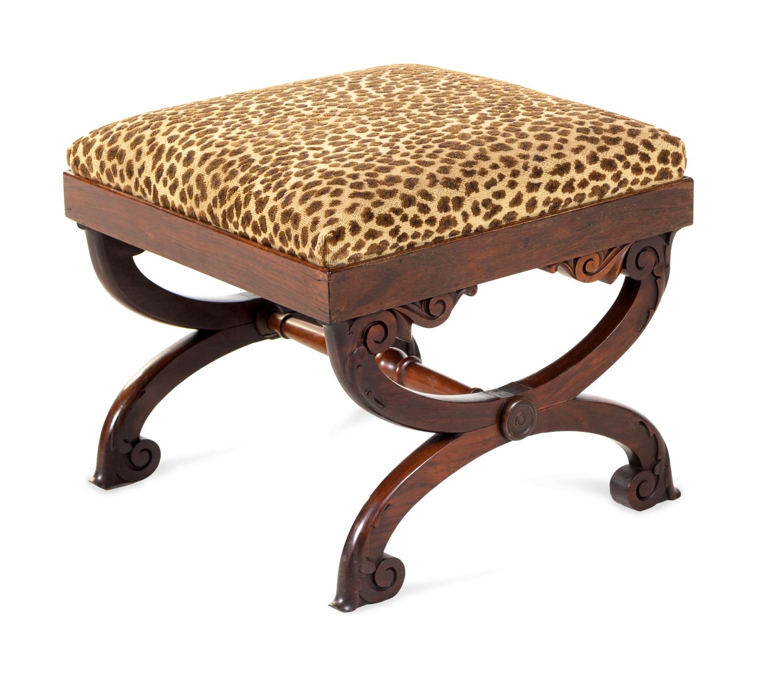 A Regency Rosewood Stool