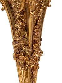A Pair of Louis XVI Style Gilt Bronze Seventeen-Light Torchères