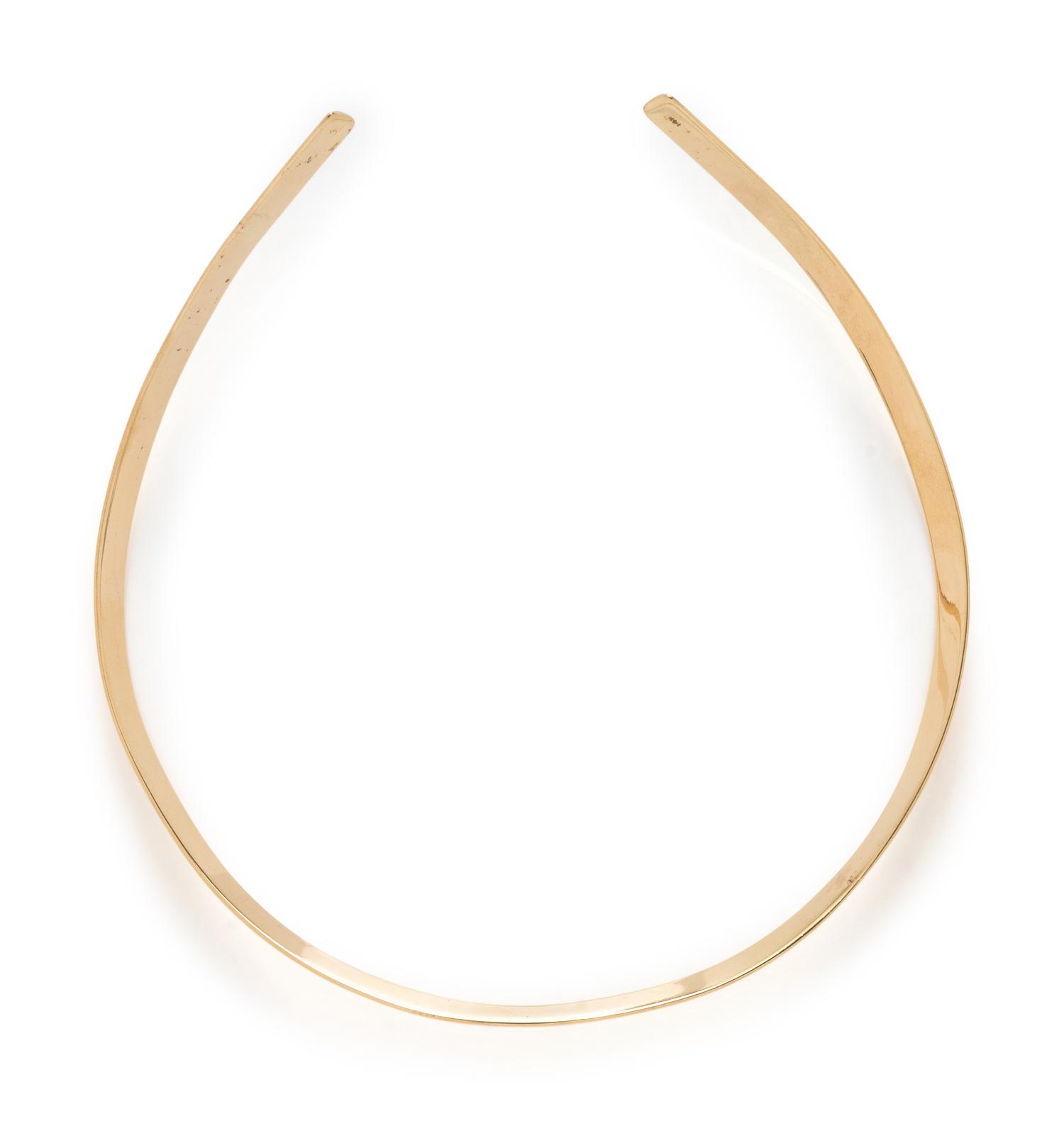 YELLOW GOLD TORQUE NECKLACE