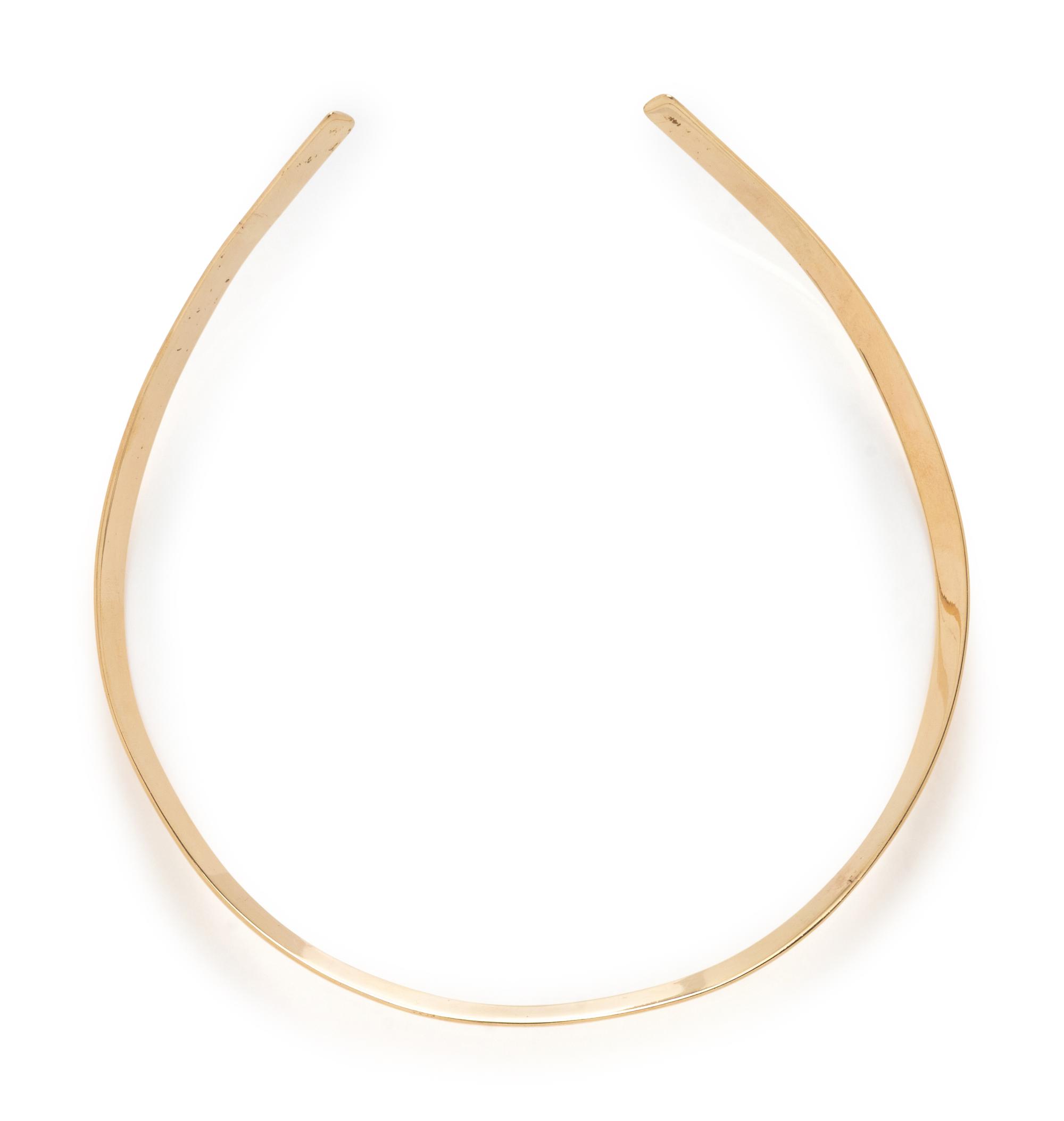 YELLOW GOLD TORQUE NECKLACE