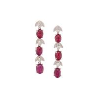 RUBY AND DIAMOND EARRINGS