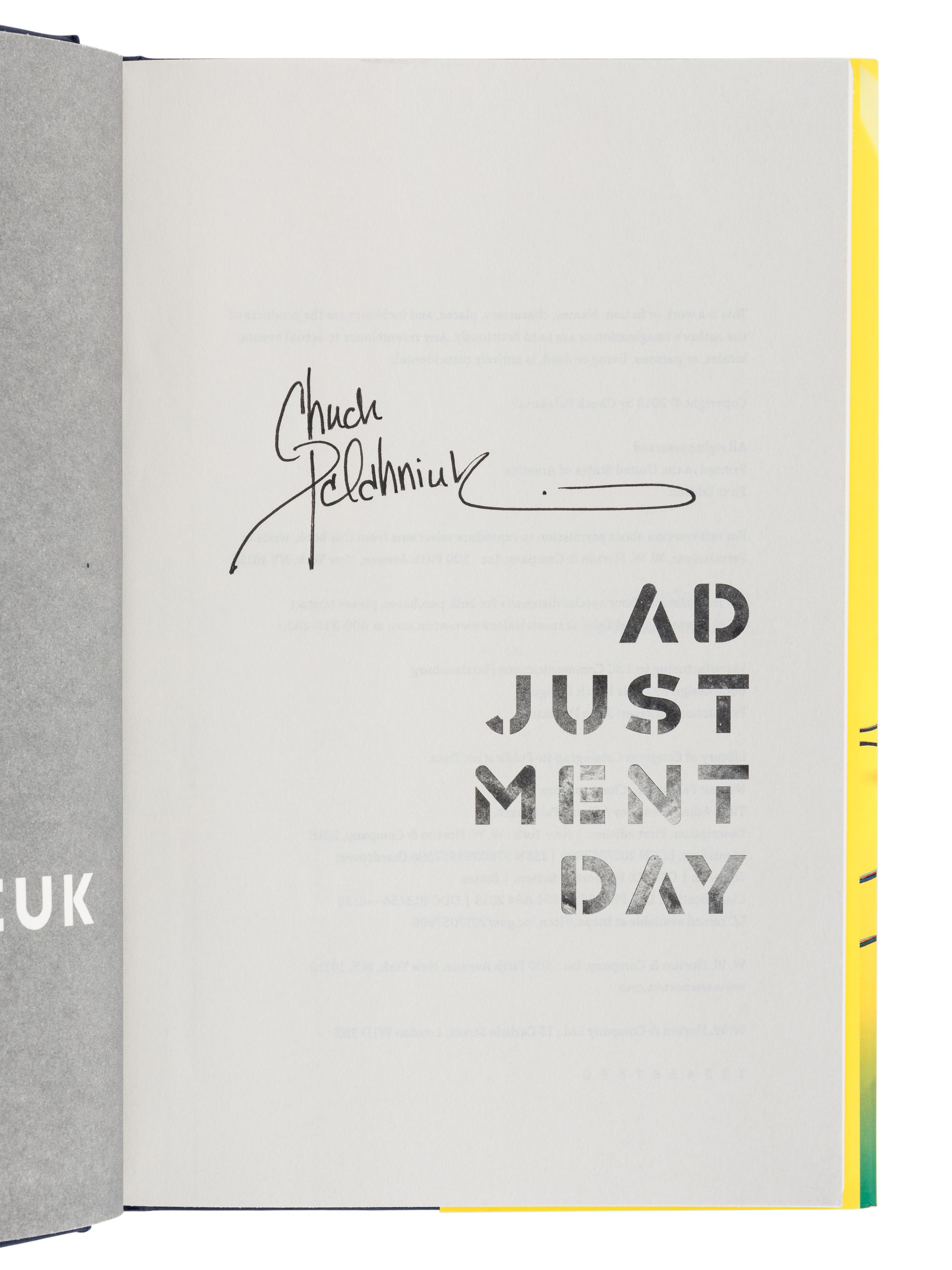 PALAHNIUK, Chuck (b. 1962). A group of 8 works by Palahniuk, ALL FIRST EDITIONS, ALL SIGNED OR INSCRIBED, comprising: