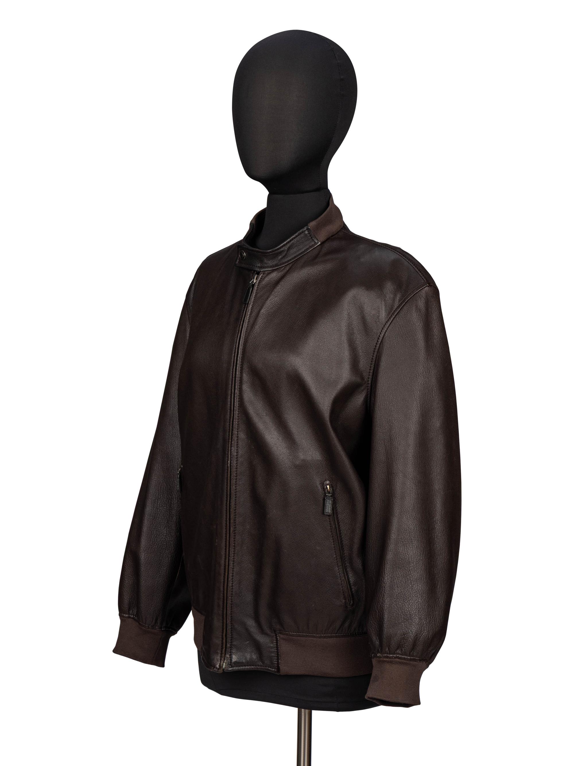 Gucci by Tom Ford, Brown Leather Racer Jacket