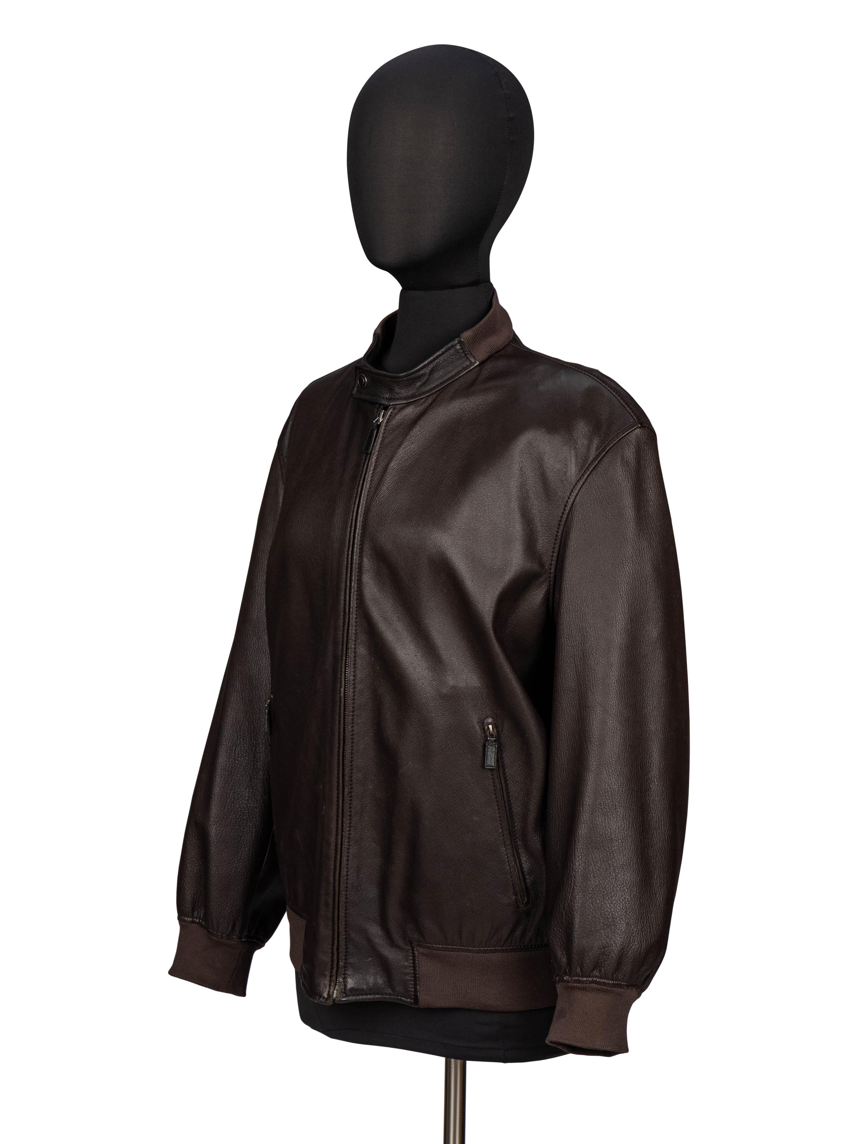 Gucci by Tom Ford, Brown Leather Racer Jacket