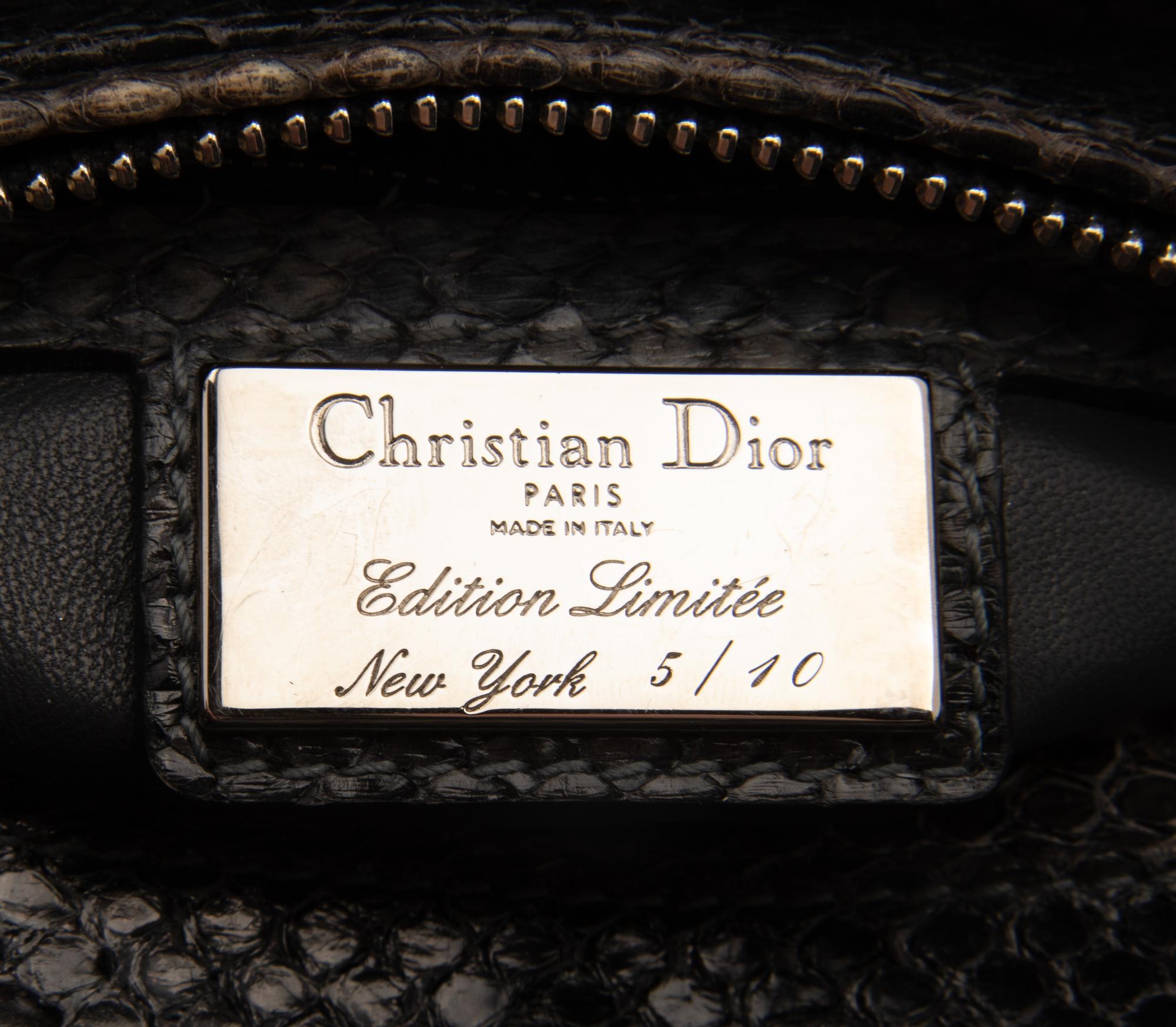 Limited Edition Christian Dior Python Small Lady Dior Bag, c. 2010