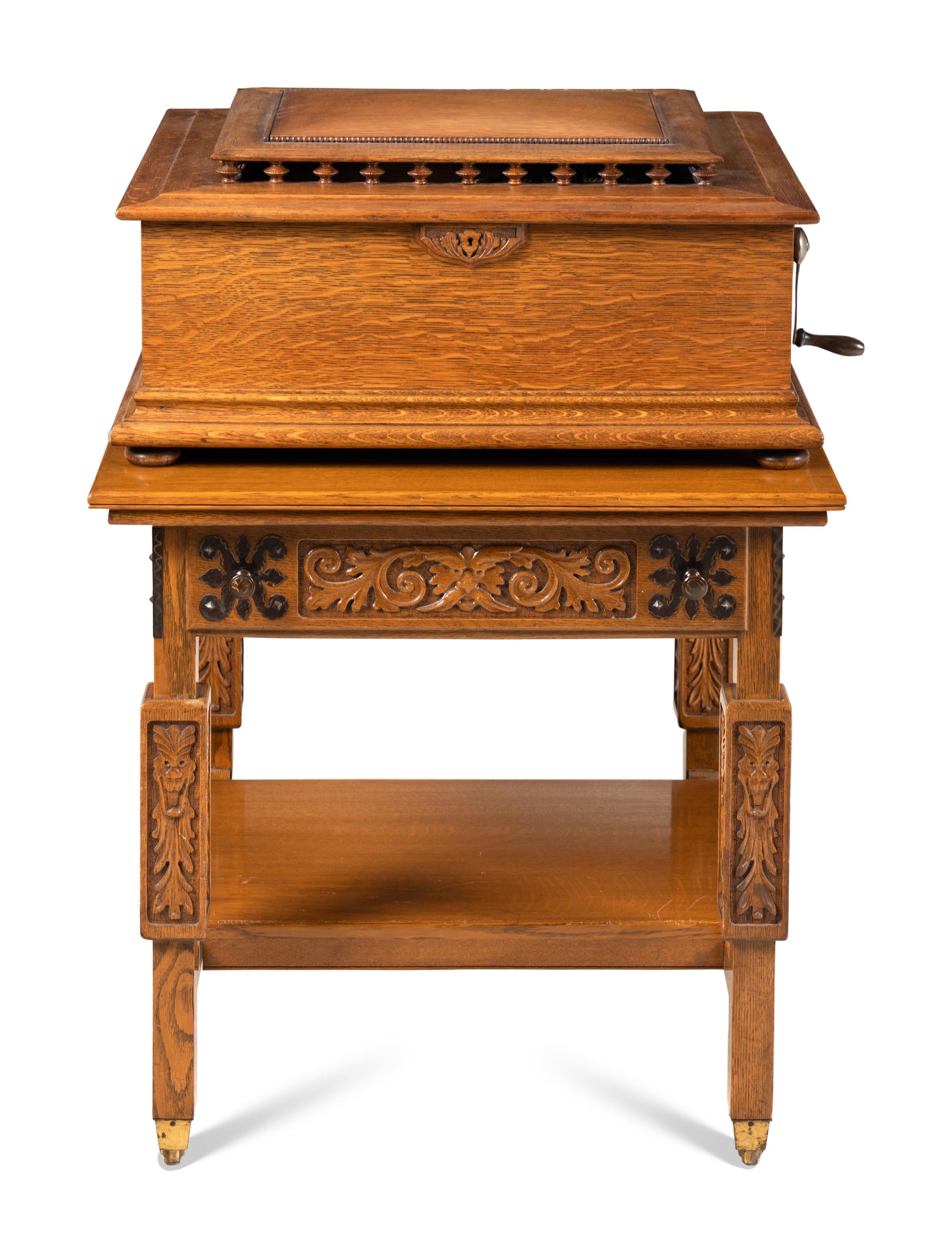 A Regina Style 26 Table Disk Music Box