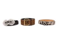 Four Designer Belts and a Ranjana Khan Necklace, 1990-2010s