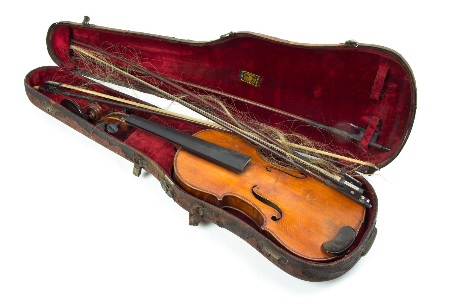 An American Violin, August Heck, Length of back 14 inches.