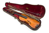 An American Violin, August Heck, Length of back 14 inches.