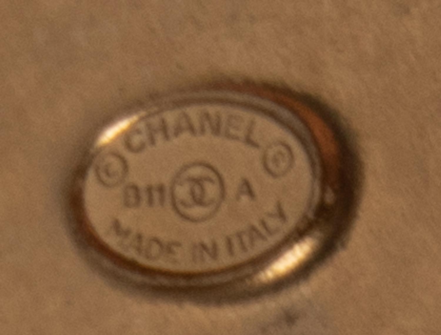 Chanel Gold-Tone Logo Brooch, 2011