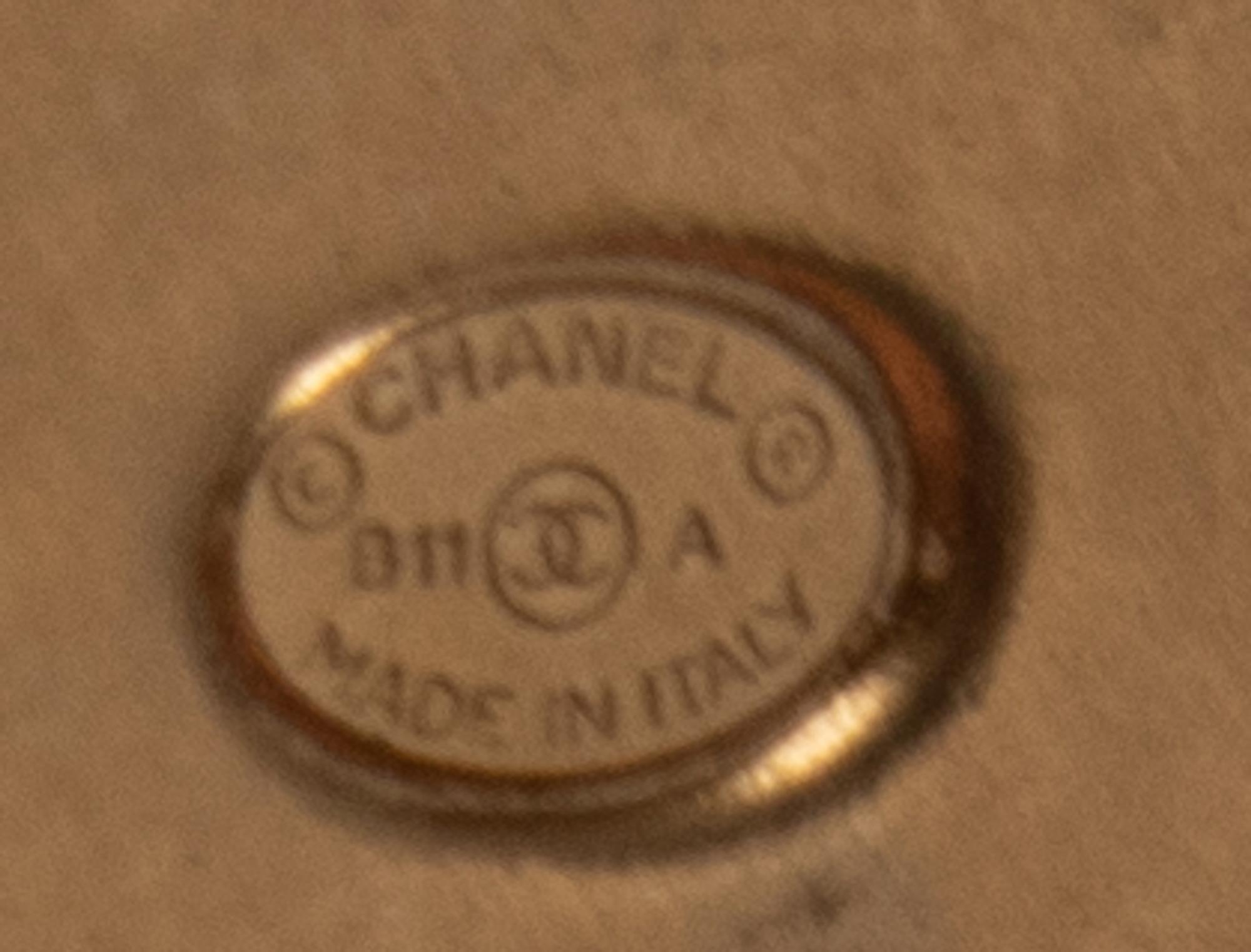 Chanel Gold-Tone Logo Brooch, 2011