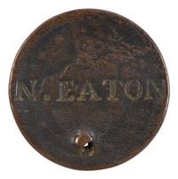 [CIVIL WAR]. Ohio POW's utensils & plate "cast into a stockade at Camp Ford Prison in Tyler Texas."