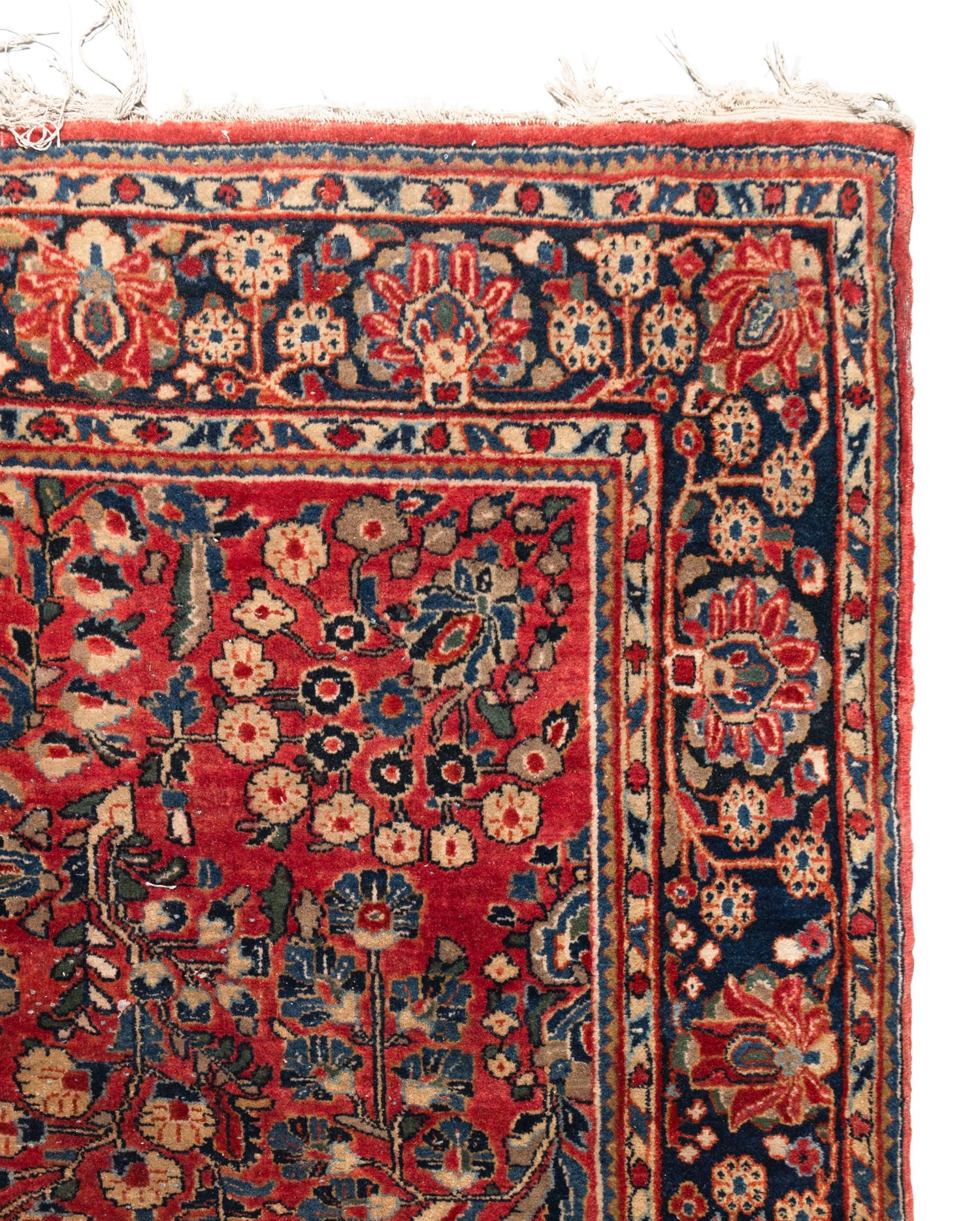 Two Sarouk Wool Rugs