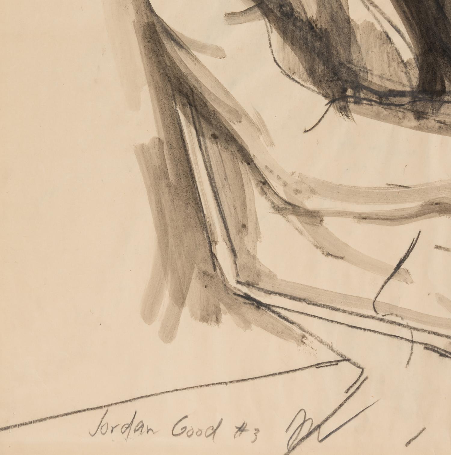 Girl Reading (Portrait of P. D. S.), 1961, Man Seated on a Folding Chair (Jordan Good #3), 1961, and Seated Woman Hand on Brow (Pat del Sasser), 1961 (a group of three works)