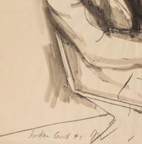 Girl Reading (Portrait of P. D. S.), 1961, Man Seated on a Folding Chair (Jordan Good #3), 1961, and Seated Woman Hand on Brow (Pat del Sasser), 1961 (a group of three works)