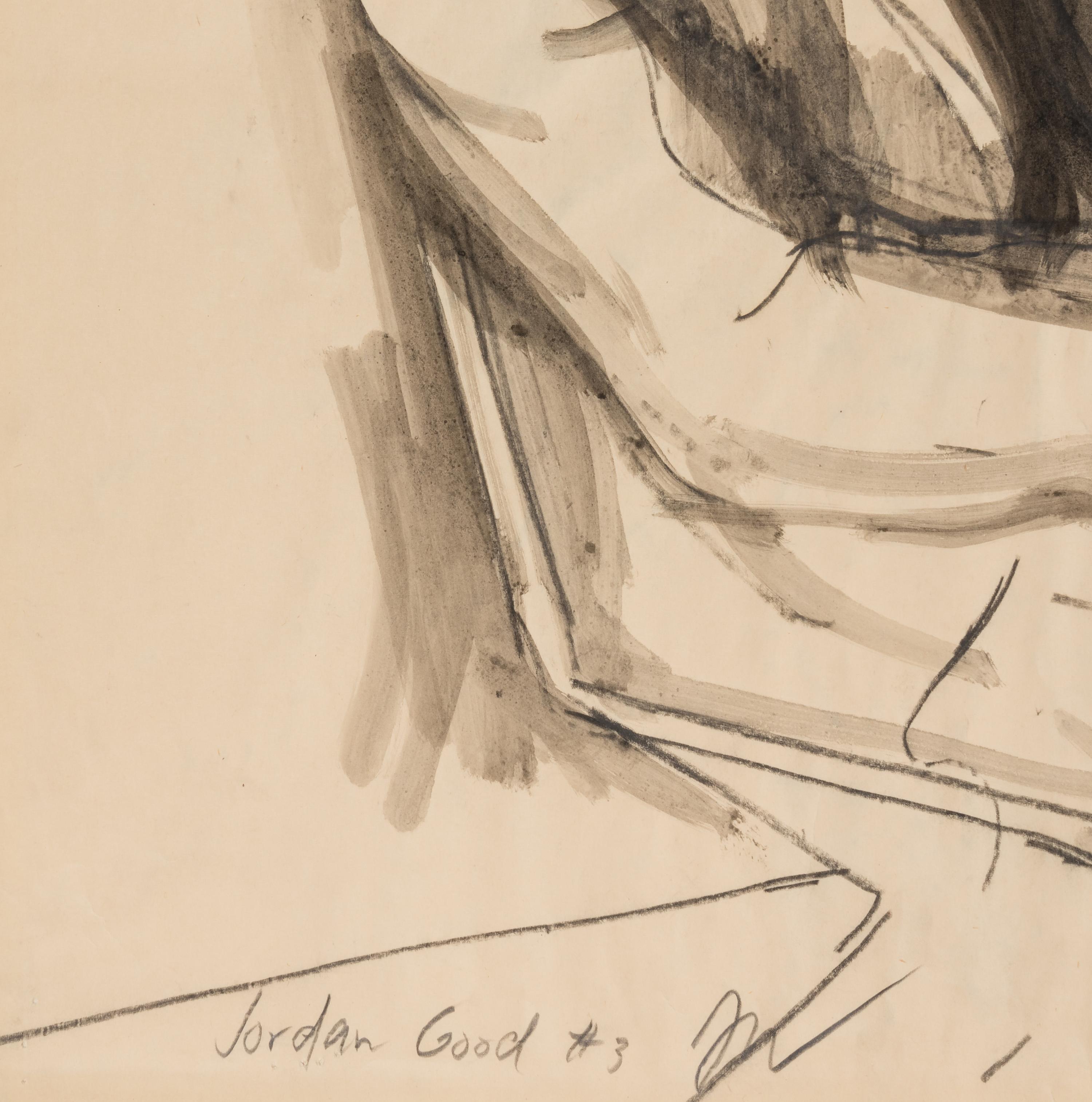 Girl Reading (Portrait of P. D. S.), 1961, Man Seated on a Folding Chair (Jordan Good #3), 1961, and Seated Woman Hand on Brow (Pat del Sasser), 1961 (a group of three works)