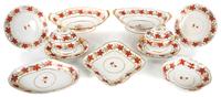 A European Porcelain Partial Dessert Service Diameter of dessert plate 12 inches. — EARLY 19TH CENTURY