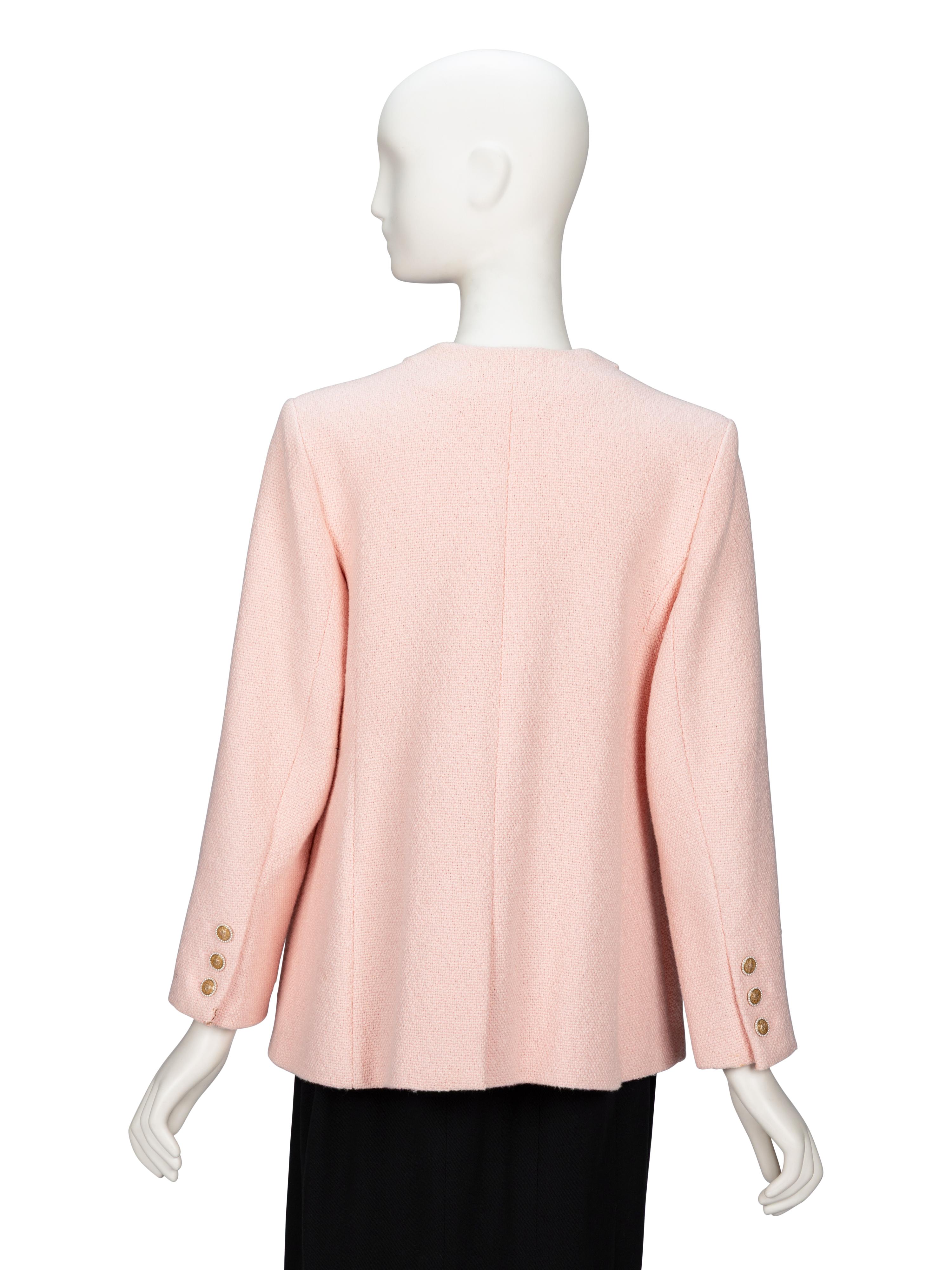 Chanel, Pink Cotton Tweed Jacket