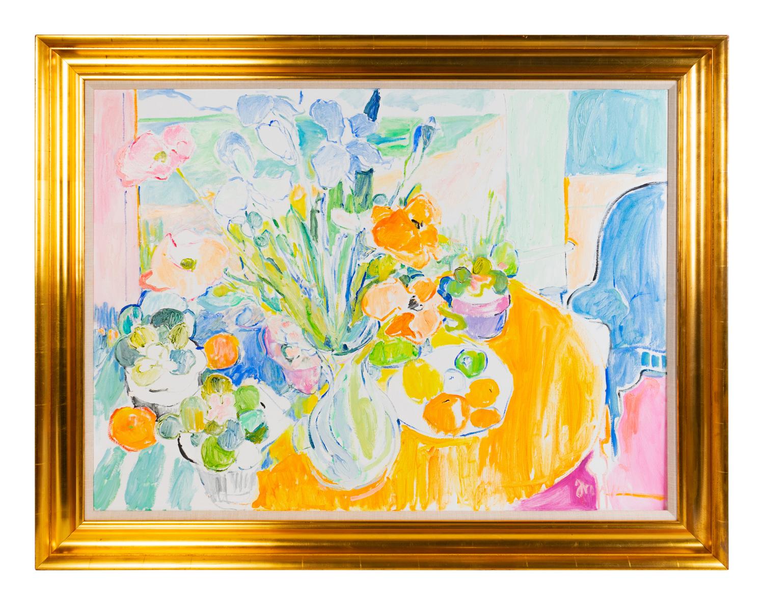 Still Life with View of Dunes
