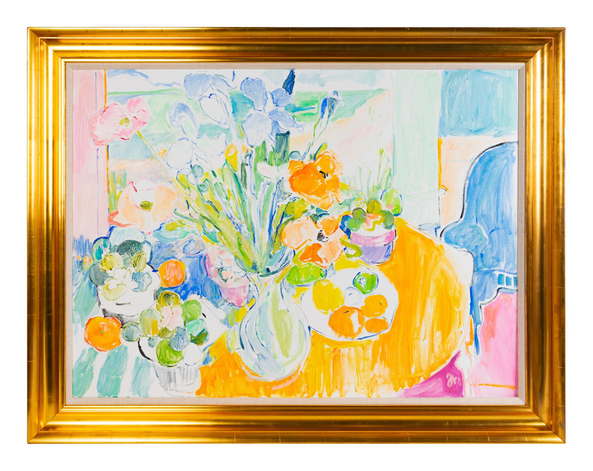 Still Life with View of Dunes