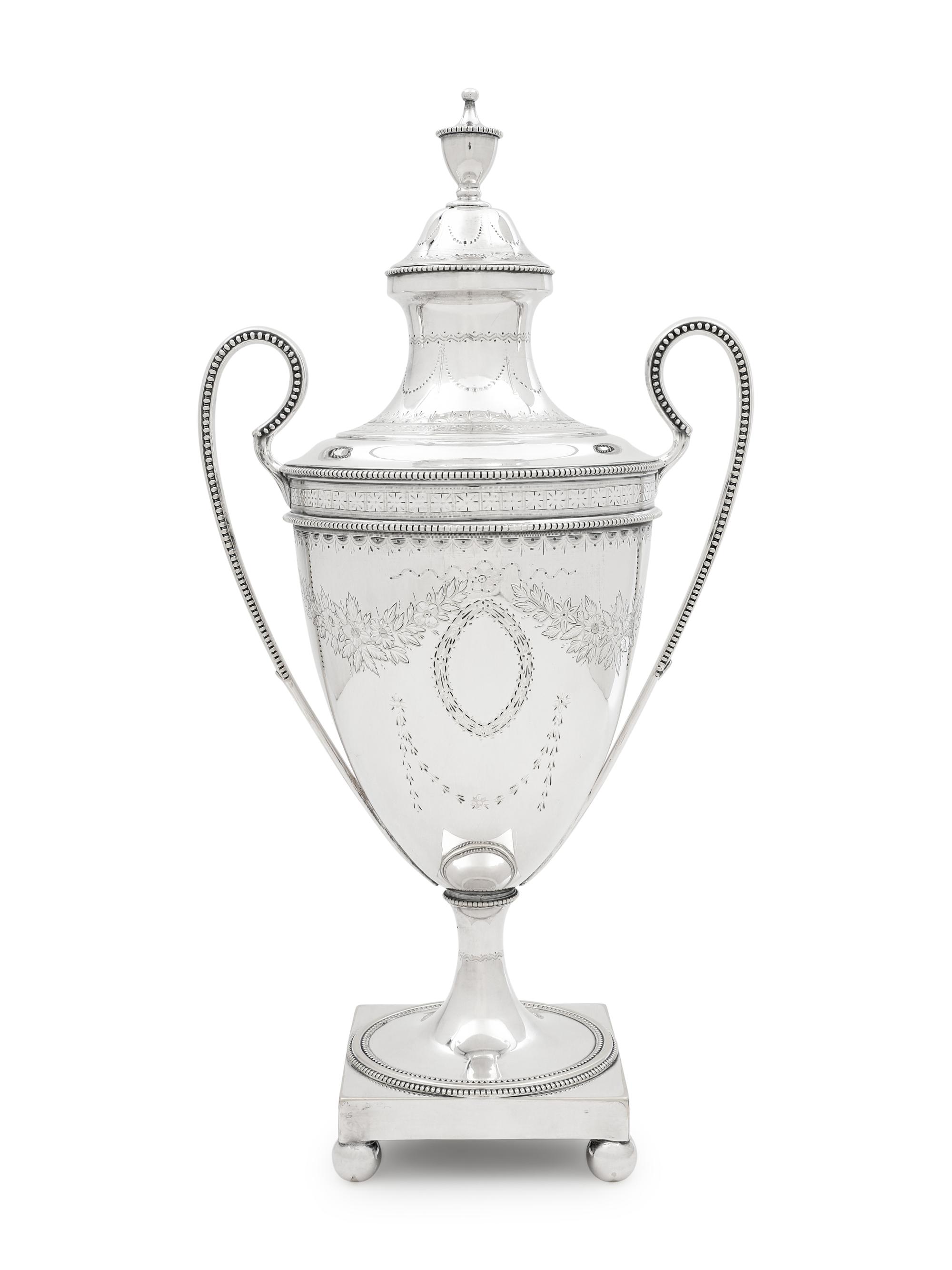 A Georgian Silver-Plate Tea Urn