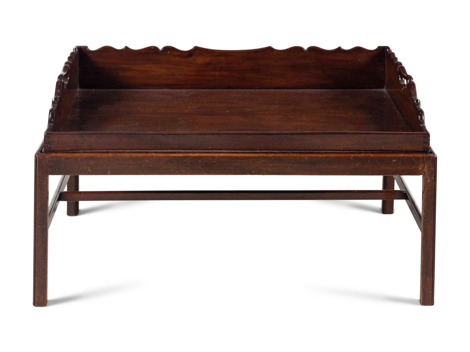 A George III Style Mahogany Low Table