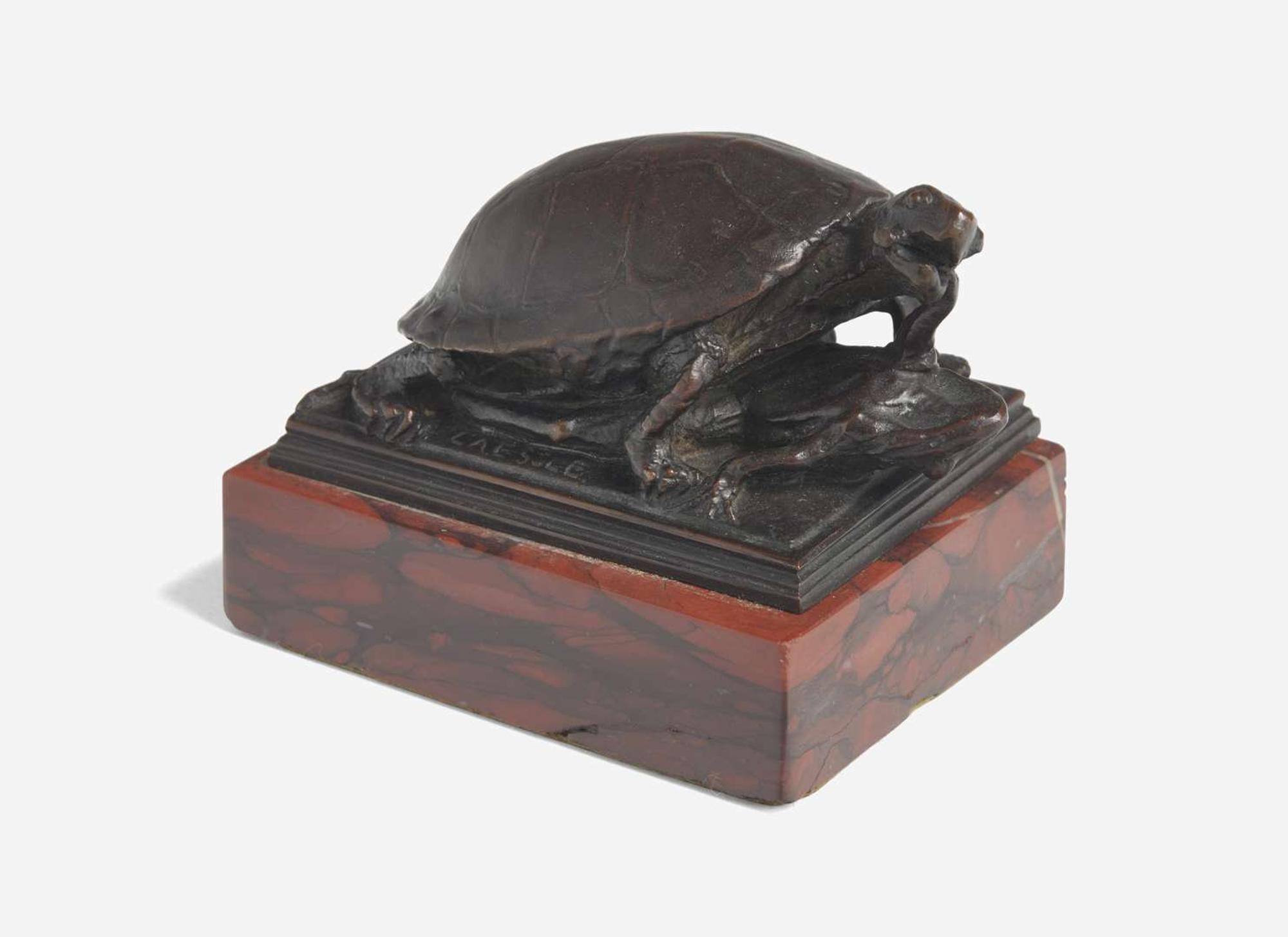 Albert Laessle (American, 1877–1954) - Turtle Eating a Frog