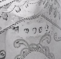 A George III Silver Creamer with Bright-Cut Decoration