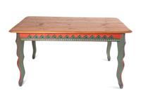 A Contemporary American Folk Art Dining Table by David Marsh