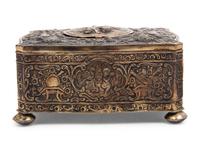 A German Silver-Gilt Singing Bird Automaton Box
